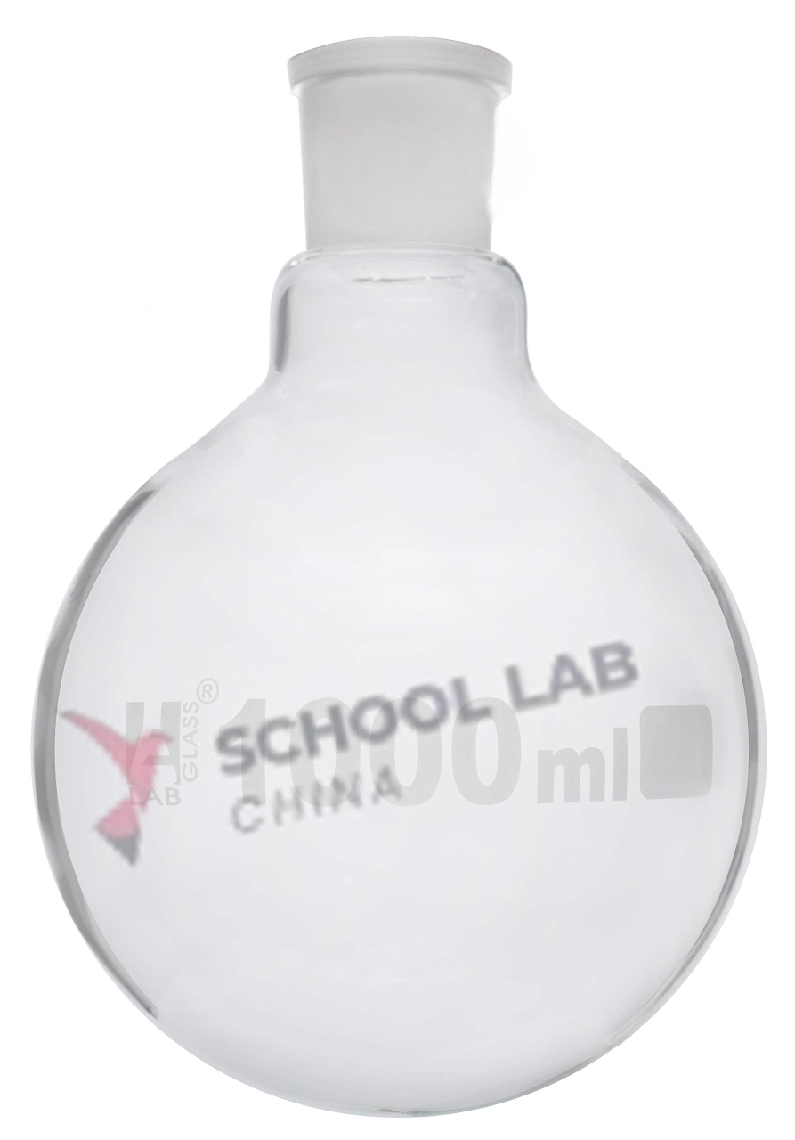 Glassco Round Bottom Flask: Short Neck - 1000ml - 24/29
